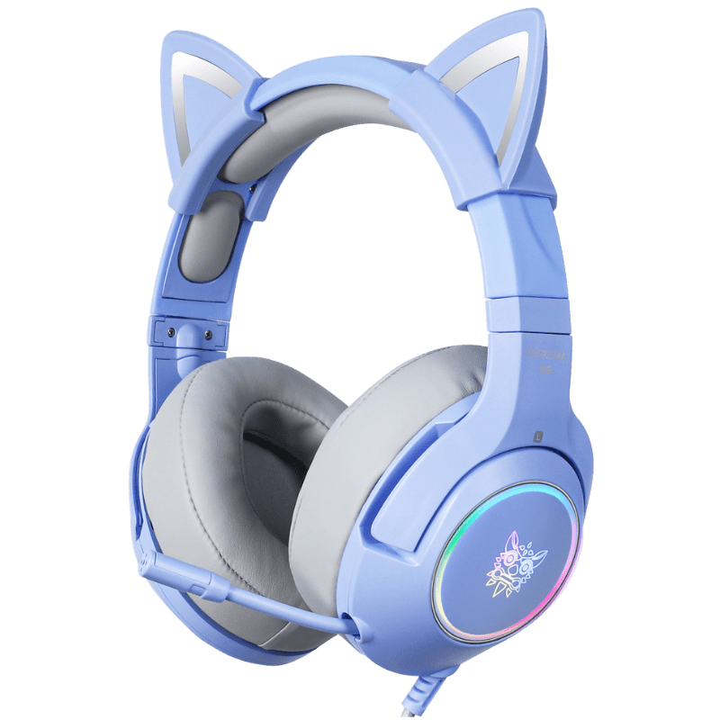 ONIKUMA K9 RGB Stereo Gaming Headset with Cat Ears for PS4, Xbox, PC and Switch