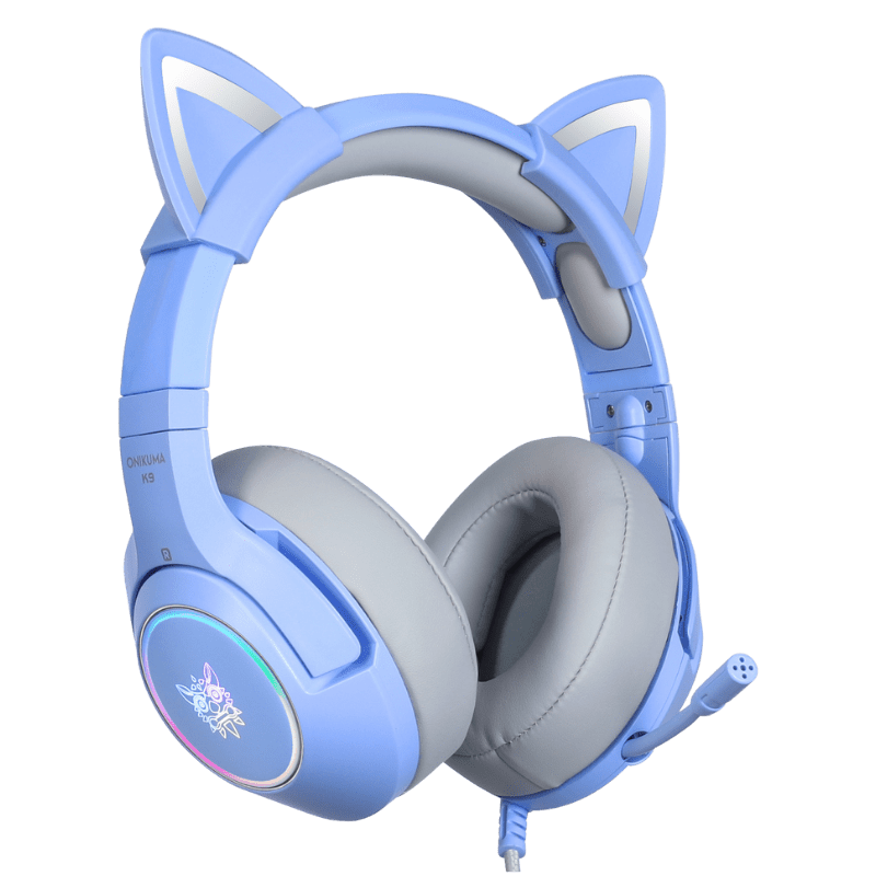 ONIKUMA K9 RGB Stereo Gaming Headset with Cat Ears for PS4, Xbox, PC and Switch