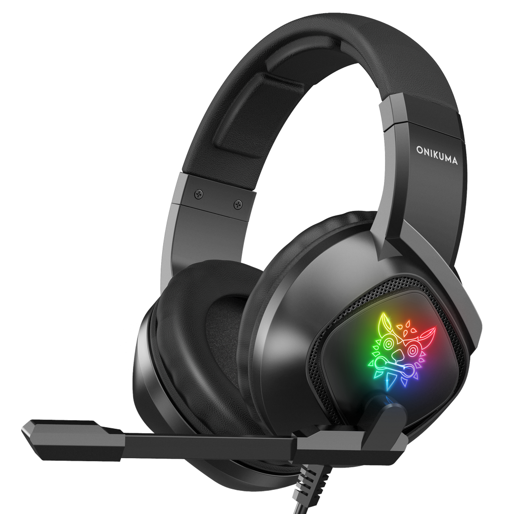 ONIKUMA K19 Professional Game Headphone with MIC RGB LED Backlight Wired Gamer Headset Noise Canceling ForPC/PS4/XBOX