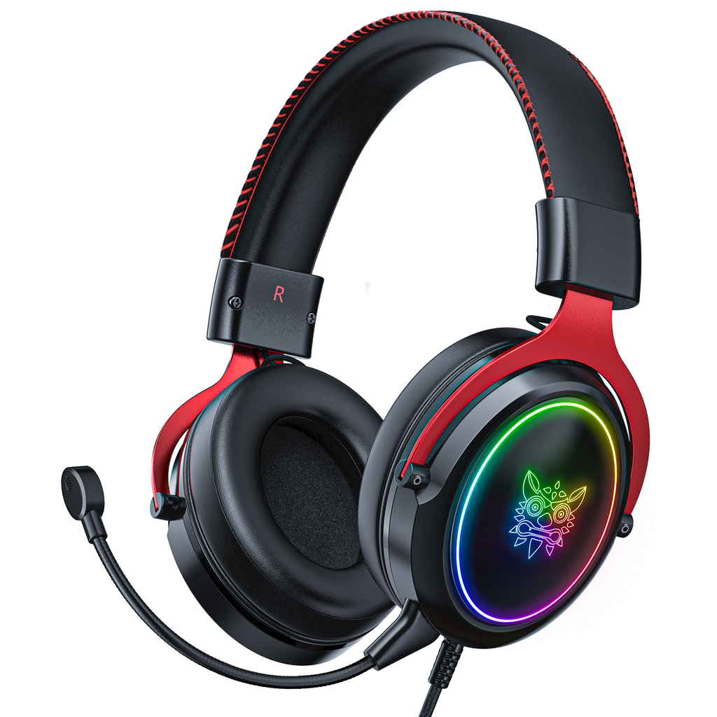 ONIKUMA X10 Wired Gaming Headset with Detachable Mic Stereo 50MM Dynamic Noise Reduction RGB Luminous 3.5MM Gamer Headphone